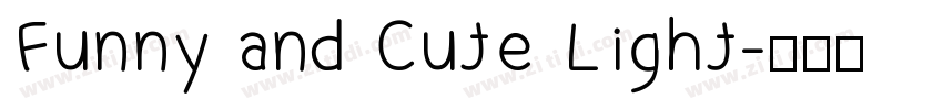Funny and Cute Light字体转换